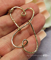 Treasured Hearts Charm Holder Pendant Tutorial, Wire Wrap Jewelry Tutorial