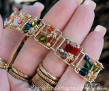 Story Teller Link Bracelet, Wire Wrap Jewelry Tutorial