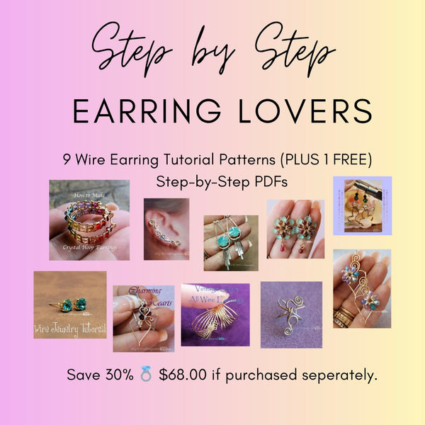 How to Wire Wrap Earrings, How to Make 9 Earring Designs and Save 45%