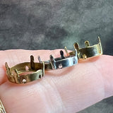 14mm Rhinestone Settings, Antique Silver, Bronze Plated and NEW Gold Plated 1122 Settings