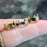 14mm Rhinestone Settings, Antique Silver, Bronze Plated and NEW Gold Plated 1122 Settings