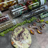 Rainforest Earthy Rustic Master Design Kit: Genuine Jasper Focal, Botswana Agate, Peridot