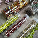 Rainforest Earthy Rustic Master Design Kit: Genuine Jasper Focal, Botswana Agate, Peridot