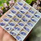 Vintage Swarovski, Alexandrite Color Change Crystal, 15x7mm Navette