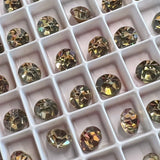 Vitrail Medium 34ss Vintage Swarovski Crystal, 7.3mm Rhinestone w/ SP or GP  Settings