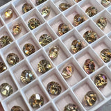 Vitrail Medium 34ss Vintage Swarovski Crystal, 7.3mm Rhinestone w/ SP or GP  Settings