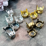 8mm Rhinestone Settings, SP or GP 37-38ss and NEW Finishes Added for 39ss-41ss