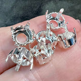 8mm Rhinestone Settings, SP or GP 37-38ss and NEW Finishes Added for 39ss-41ss