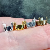 8mm Rhinestone Settings, SP or GP 37-38ss and NEW Finishes Added for 39ss-41ss