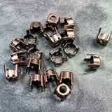 6mm Rhinestone Settings, SP, GP, Red Brass, and New AC-Plated, for 29ss to 31ss Crystals