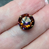 Ultra Rare Vitrail Dark, Vintage Swarovski Rhinestone 48ss Dentelle, with Settings