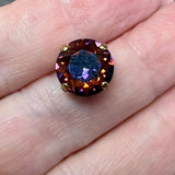 Ultra Rare Vitrail Dark, Vintage Swarovski Rhinestone 48ss Dentelle, with Settings