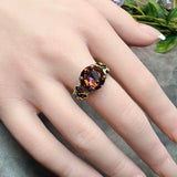 Ultra Rare Vitrail Dark, Vintage Swarovski Rhinestone 48ss Dentelle, with Settings