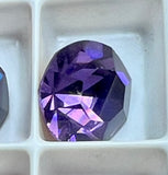 Cardinal Purple 47ss Vintage Swarovski Rhinestone, Dark-Purple Crystal, with Settings