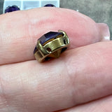 Cardinal Purple 47ss Vintage Swarovski Rhinestone, Dark-Purple Crystal, with Settings