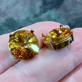 Summer Blush, 14mm Swarovski Crystal Rhinestone, 1122 Rivoli With Settings