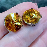 Summer Blush, 14mm Swarovski Crystal Rhinestone, 1122 Rivoli With Settings