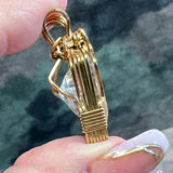 Rare, One of a Kind, Gold Rutilated Quartz Pendant in 14K GF
