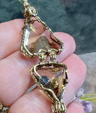 One-of-A-Kind Vintage 1997 Hinged Smoky Quartz Pendant in 14K Gold Fill