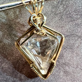 Rare, One of a Kind, Gold Rutilated Quartz Pendant in 14K GF