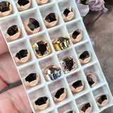 Crystal Rose Gold Swarovski Elements 39ss 8mm Rhinestone With Settings