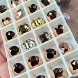 Crystal Rose Gold Swarovski Elements 39ss 8mm Rhinestone With Settings