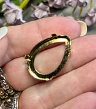 1 Piece 30x20mm Silver or Gold or Bronze Plated Settings, Fits Pear Shape 4320 Crystals, 30x20mm Empty Crystal Settings