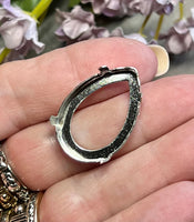 1 Piece 30x20mm Silver or Gold or Bronze Plated Settings, Fits Pear Shape 4320 Crystals, 30x20mm Empty Crystal Settings