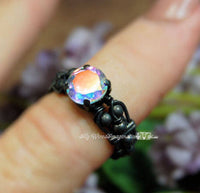 8mm Opalescent Topaz 1 Piece Loose Gemstone, in Sterling Silver or Gold Plated Setting, Loose Gemstone