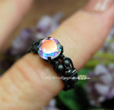 8mm Opalescent Topaz 1 Piece Loose Gemstone, in Sterling Silver or Gold Plated Setting, Loose Gemstone