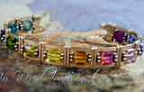 How to Wire Wrap a Crystal Bracelet Tutorial with Variations, Wire Wrap Jewelry Tutorial