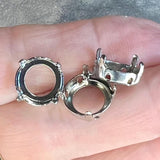 12mm 1122 Rivoli, Rhinestone Settings, Available in 5 Plated Finishes