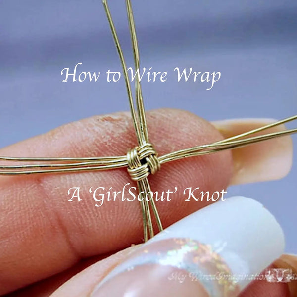 Girl Scout Knot in Wire, Jewelry Component Tutorial