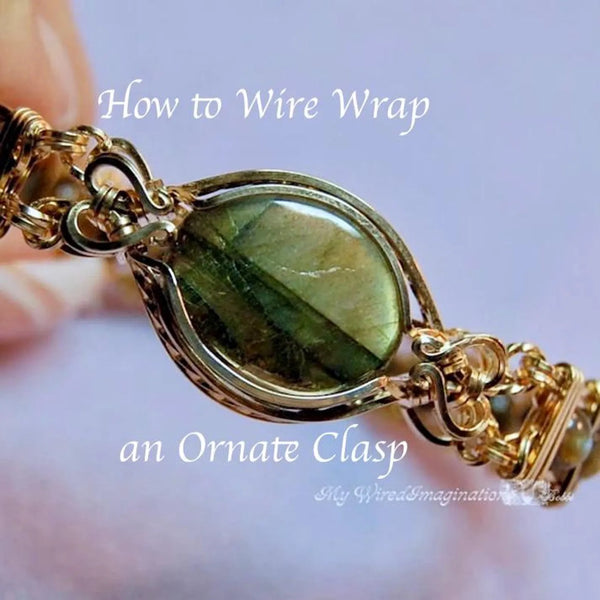 Ornate Double Terminated Focal or Clasp, Wire Wrap Jewelry Tutorial