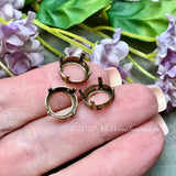 14mm Rhinestone Settings, Antique Silver, Bronze Plated and NEW Gold Plated 1122 Settings