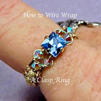 How to Wire Wrap a Simply Fancy Ring With a Clasp, Wire Wrap Ring Pattern