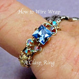 How to Wire Wrap a Simply Fancy Ring With a Clasp, Wire Wrap Ring Pattern