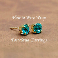 Easy Peasy Post-Stud Earrings, Wire Wrap Earring Tutorial