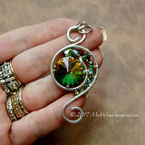 18mm Vitrail Medium Rivoli, Genuine Swarovski Crystal, With Silver or Gold Plated Setting