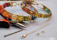 Wire Wrap Basics for Beginners, Straightening Wire, Wrapped Loops, Adding Safety Chain, and Old Fashioned Chain