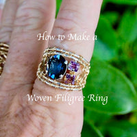 How to Wire Wrap Woven Filigree Rings, Wire Wrap Ring Tutorial