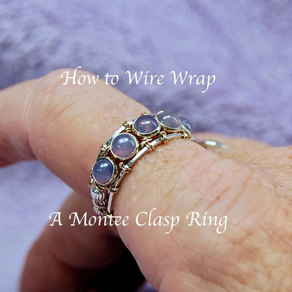 How to Wire Wrap a Montee Ring With a Clasp, DIY Ring Pattern