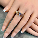Handmade Heart Engagement Ring - Silver or 14K Gold Filled - Made to order