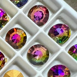 Vintage Swarovski Azalea Crystal Statement Ring - 11mm Crystal Ring - 14K GF or SS