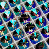 Paradise Shine, Swarovski Rhinestone Crystal 10mm Rivoli with Setting