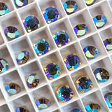 Vintage Swarovski Starlight, 4 Pieces 34ss Swarovski With SP or GP Setting, Jewelry, Bead Embroidery Component