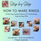 How to Make Rings, Wire Wrap 10 Ring Designs and Save 45%, Step By Step