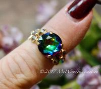 Vitrail Medium Vintage Swarovski 11mm art 1200 Dentelles In Prong Setting, Watermelon Swarovski