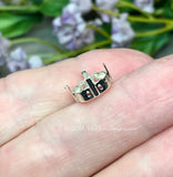 12mm 4470 Setting SOLID Sterling Silver Setting, for 12mm Cushion Cut 4470 Stones and Crystals, SS 925 NOT Plated, Gem Setting