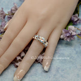 Petite Opalescent Mystic, Mercury Mystic Topaz Handmade Ring   Made to Order in 14K Gold or Sterling Silver